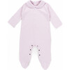 The Muffin Collar Button-Up Playsuit with Long Sleeves, Muffin Pink - Rompers - 1 - thumbnail