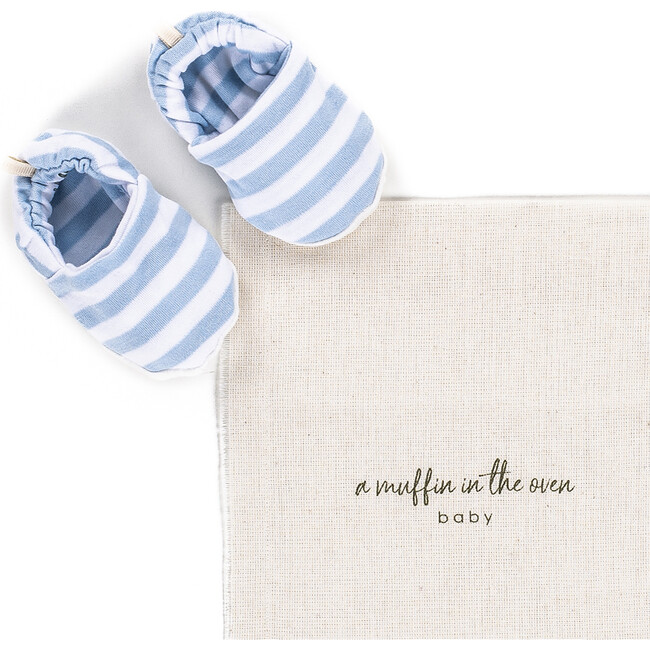 The Muffin First Steps Shoes, Blue Stripes - Other Accessories - 3