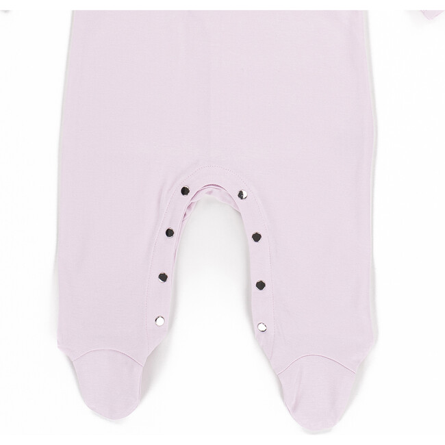 The Muffin Collar Button-Up Playsuit with Long Sleeves, Muffin Pink - Rompers - 3
