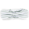 The Muffin Bow Headband, Green Stripes - Hair Accessories - 1 - thumbnail