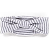 The Muffin Bow Headband, Heather Grey Stripe - Hair Accessories - 1 - thumbnail