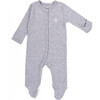 The Muffin Button-Up Playsuit with Long Sleeves, Heather Grey - Rompers - 2