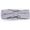 The Muffin Bow Headband, Heather Grey - Hair Accessories - 1 - thumbnail
