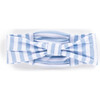 The Muffin Bow Headband, Blue Stripes - Hair Accessories - 1 - thumbnail