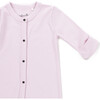 The Muffin Button-Up Playsuit with Long Sleeves, Muffin Pink - Rompers - 4