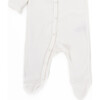 The Muffin Button-Up Playsuit with Long Sleeves, Muffin White - Rompers - 5