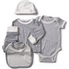 The Muffin Lullaby Set with Accessories, Heather Grey Stripe - Mixed Gift Set - 1 - thumbnail