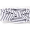 The Muffin Bow Headband, Heather Grey Stripe - Hair Accessories - 2 - thumbnail