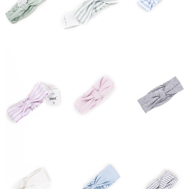 The Muffin Bow Headband, Green Stripes - Hair Accessories - 3