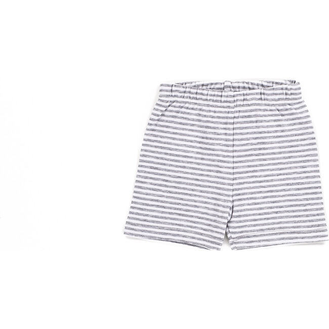 The Muffin Lullaby Bottom in Short, Heather Grey Stripe