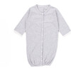 The Muffin Angel Suit, Heather Grey Stripe - Nightgowns - 1 - thumbnail