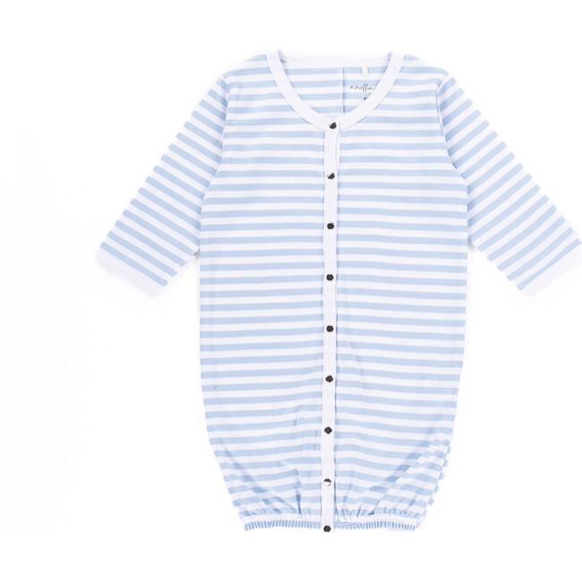 The Muffin Angel Suit, Blue Stripes - Nightgowns - 1