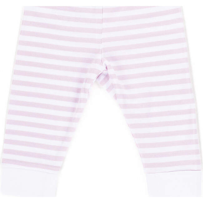 The Muffin Lullaby Bottom in Long, Pink Stripes - Pajamas - 3