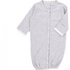 The Muffin Angel Suit, Heather Grey Stripe - Nightgowns - 2