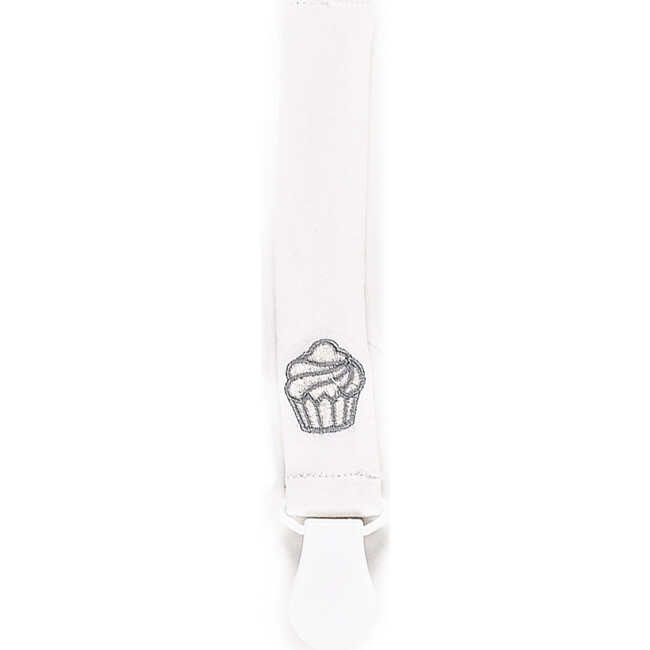 Save The Binky Pacifier Clip, Muffin White