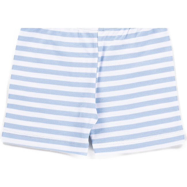 The Muffin Lullaby Bottom in Short, Blue Stripes - Pajamas - 3