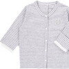 The Muffin Angel Suit, Heather Grey Stripe - Nightgowns - 3