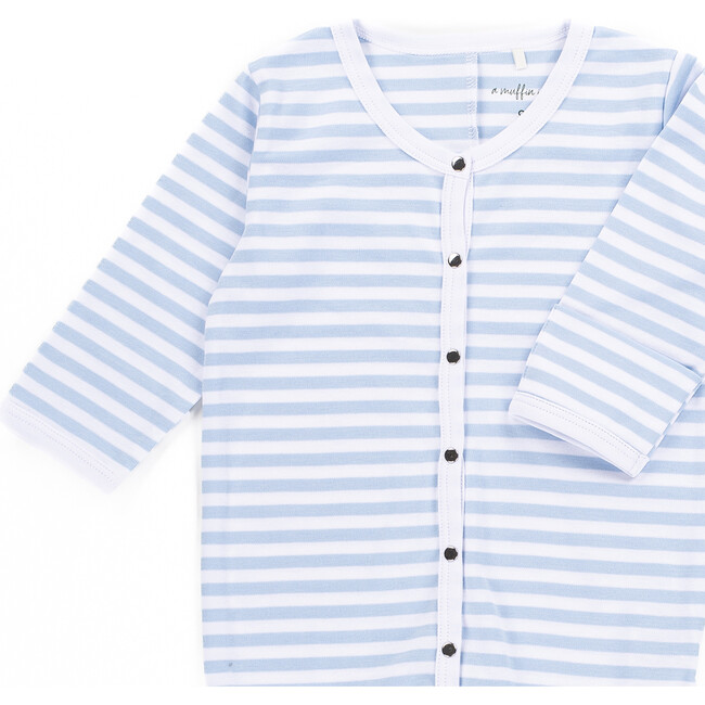The Muffin Angel Suit, Blue Stripes - Nightgowns - 3