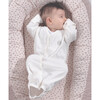 The Muffin Angel Suit, Heather Grey Stripe - Nightgowns - 5