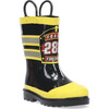 F.D.U.S.A Firechief Printed Rubber Rain Boot, Black - Rain Boots - 1 - thumbnail