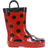 Ladybug Printed Rubber Rain Boot, Red - Rain Boots - 1 - thumbnail