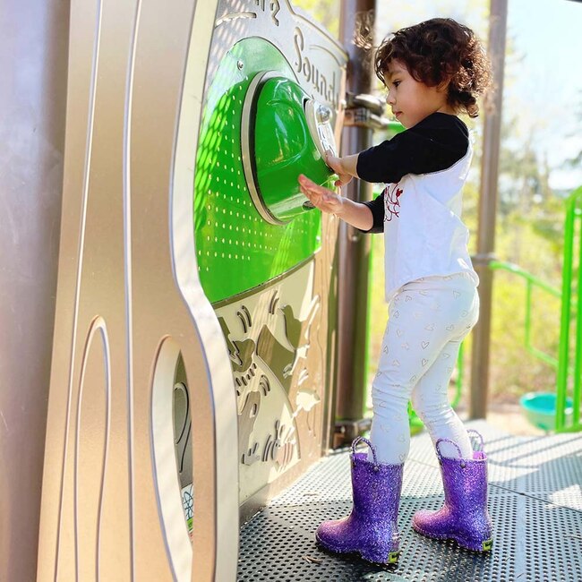Glitter PVC Rain Boot, Lilac - Rain Boots - 2