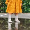 Glitter PVC Rain Boot, Silver - Rain Boots - 2