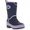 Sweet Hearts Neoprene Rubber Boot, Navy - Rain Boots - 2