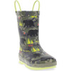Wild Bear Printed Rubber Rain Boot, Olive - Rain Boots - 2