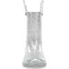Glitter PVC Rain Boot, Silver - Rain Boots - 3