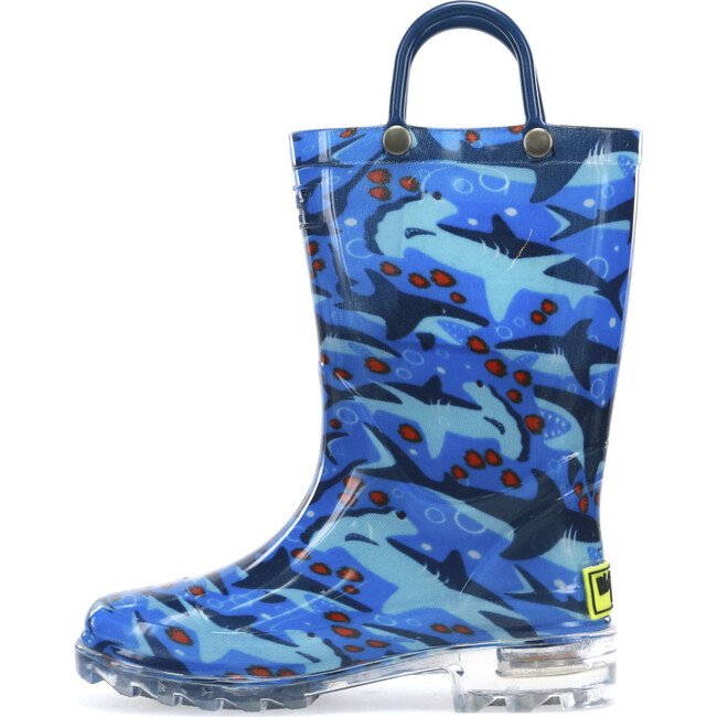 Shark Chase Lighted PVC Rain Boot, Blue - Rain Boots - 3