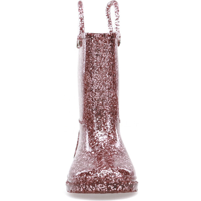 Glitter PVC Rain Boot, Rose Gold - Rain Boots - 3