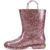 Glitter PVC Rain Boot, Rose Gold - Rain Boots - 4