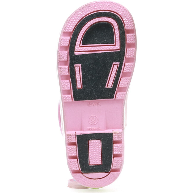 Unity Unicorn Printed Rubber Rain Boot, Soft Rose - Rain Boots - 5