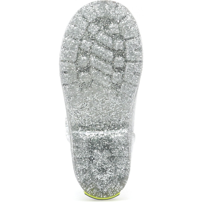 Glitter PVC Rain Boot, Silver - Rain Boots - 5