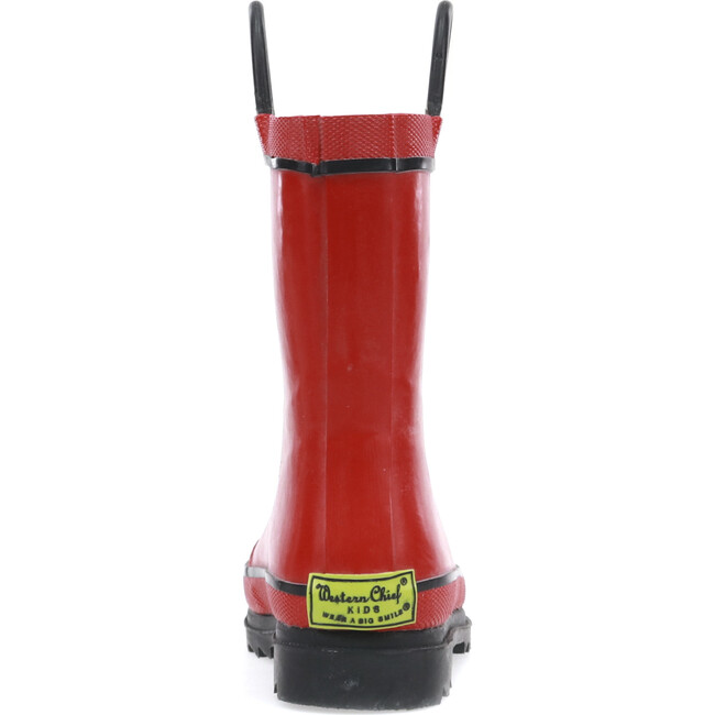 Firechief 2 Rubber Rain Boot, Red - Rain Boots - 5