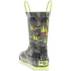 Wild Bear Printed Rubber Rain Boot, Olive - Rain Boots - 7