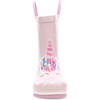 Unity Unicorn Printed Rubber Rain Boot, Soft Rose - Rain Boots - 6