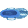 Glitter PVC Rain Boot, Turquoise - Rain Boots - 6