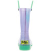 Glitter Ombre Lighted PVC Rain Boot, Teal - Rain Boots - 5