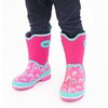 Rainbow Daze Neoprene Rubber Boot, Fuchsia - Rain Boots - 2