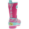 Rainbow Daze Neoprene Rubber Boot, Fuchsia - Rain Boots - 6