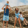 Hudson Men's Boardshort, Ocean Candy Wave Pacific Blue - Swim Trunks - 4