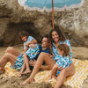Hudson Men's Boardshort, Ocean Candy Wave Pacific Blue - Swim Trunks - 5