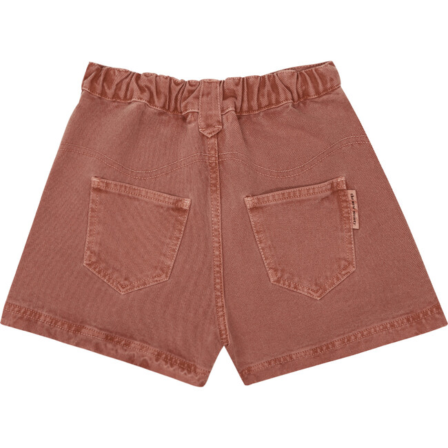 Raw Denim Short, Burgundy - Shorts - 2