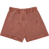 Raw Denim Short, Burgundy - Shorts - 2