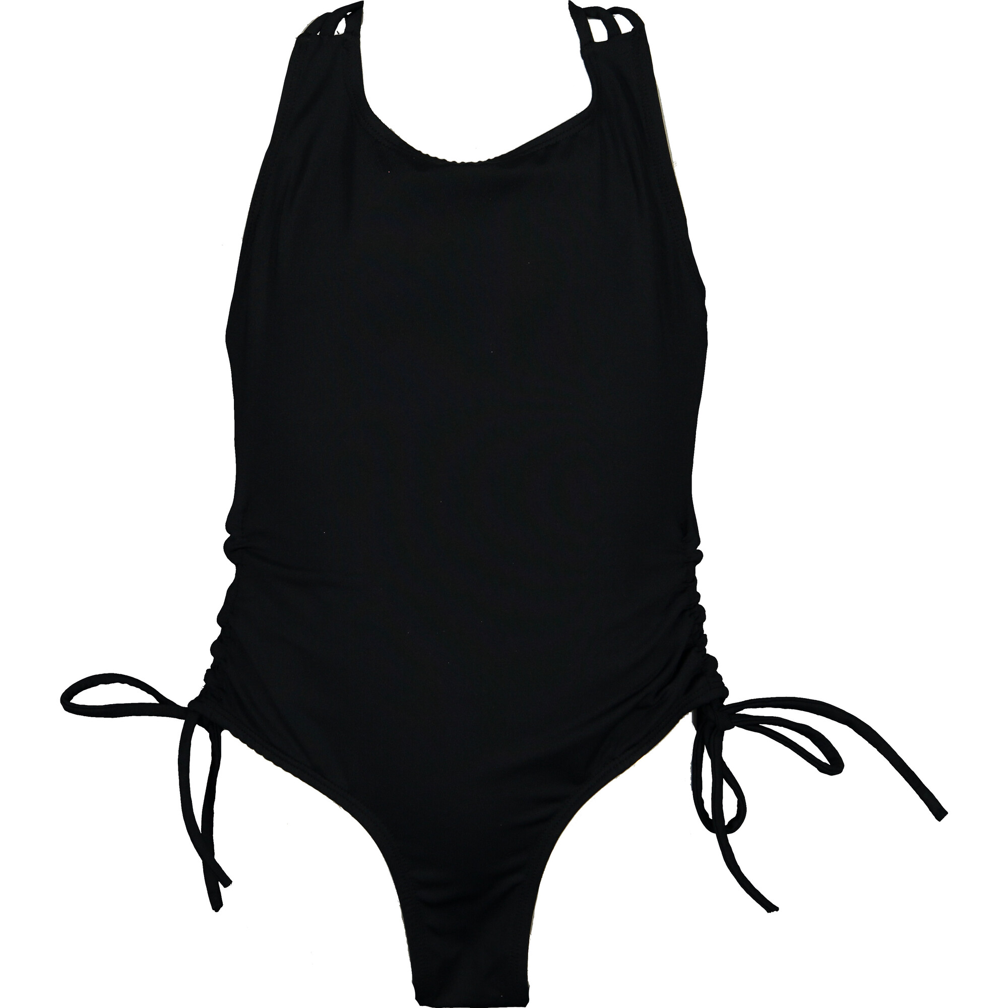 Waterfall One Piece Swimsuit (Black) - ShopperBoard