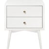 Palma Nightstand with USB Port, Assembled in Warm White - Nightstands - 1 - thumbnail