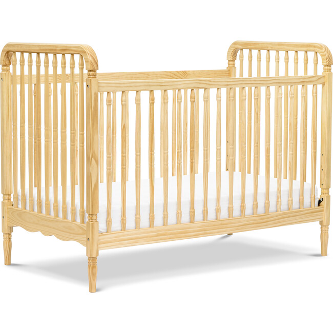 Liberty 3-in-1 Convertible Spindle Crib with Toddler Bed Conversion Kit, Natural - Cribs - 9