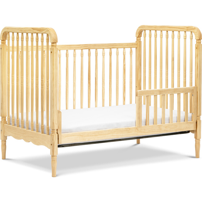 Liberty 3-in-1 Convertible Spindle Crib with Toddler Bed Conversion Kit, Natural - Cribs - 5